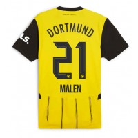 Borussia Dortmund Donyell Malen #21 Hjemmedrakt 2024-25 Kortermet